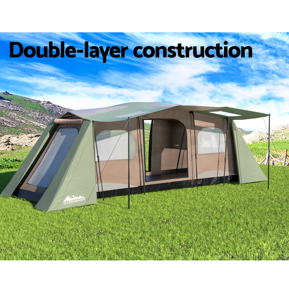 Tents: Weisshorn Instant Up Camping Tent 10 Person Outdoor Family Hiking Tents 3 Rooms