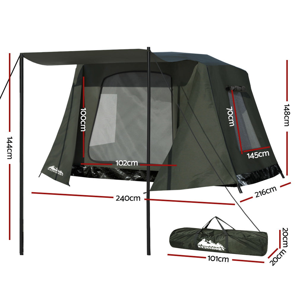 Tents: Weisshorn Camping Tent Instant Up 2-3 Person Tents Outdoor Hiking Shelter