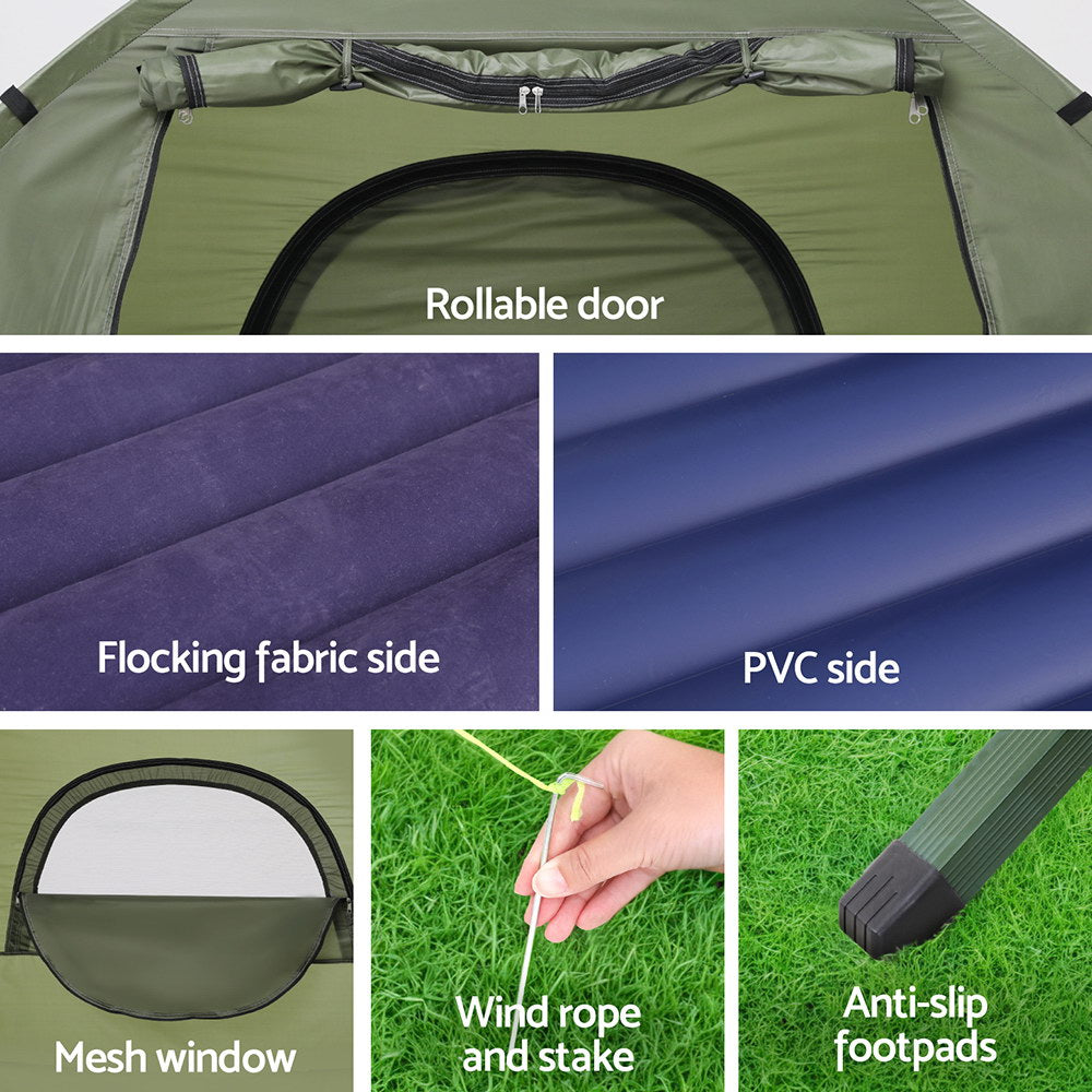 Tents: Weisshorn 5-in-1 Camping Tent Cot 1-person Air Mattress Camping Bed