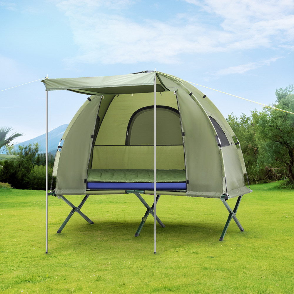 Tents: Weisshorn 5-in-1 Camping Tent Cot 1-person Air Mattress Camping Bed