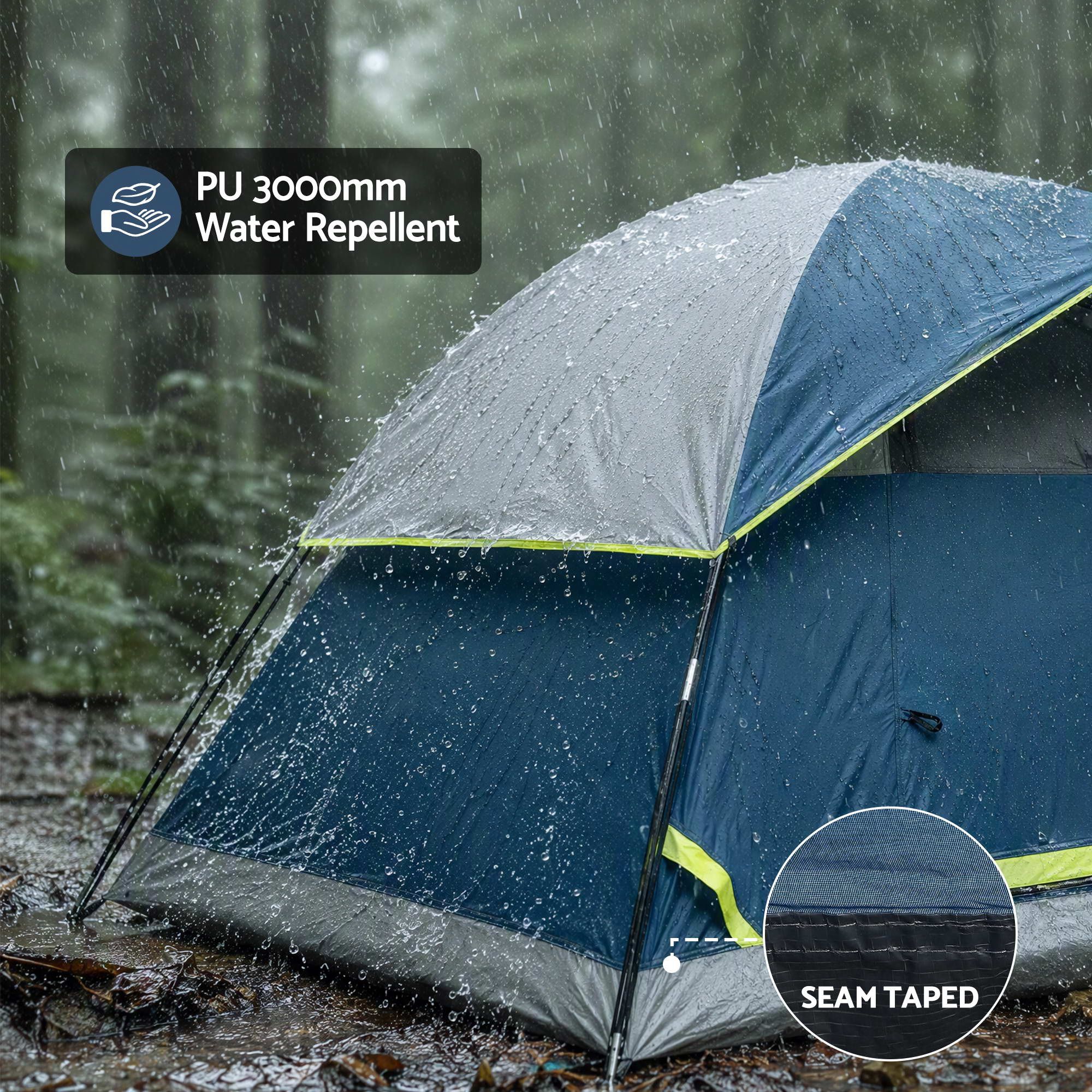 Weisshorn 2 Person Camping Dome Tent Lightweight Waterproof Outdoor Hiking