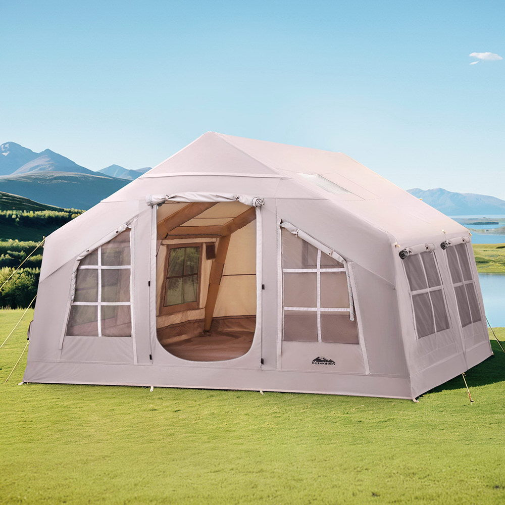 Tents: Weisshorn Camping Tent Inflatable Beach Tent 6 Person 360CM