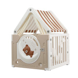 Pretend Play: Keezi Kids Play Tent Playhouse Castle with Floor Mat 85CMX113CM