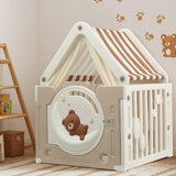 Pretend Play: Keezi Kids Play Tent Playhouse Castle with Floor Mat 85CMX113CM