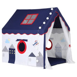Pretend Play: Keezi Kids Play Tent Playhouse Castle with Floor Mat String Ball Light 134X103CM