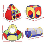 Pretend Play: Keezi Kids Play Tent Pop Up Teepee Playhouse Ball Pit Crawl Tunnel Basketball Hoop