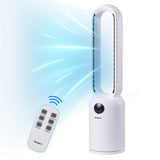 Portable Fans: Devanti 2in1 Bladeless Fan Air Purification W/ Remote 88cm