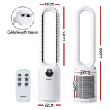 Portable Fans: Devanti 2in1 Bladeless Fan Air Purification W/ Remote 88cm