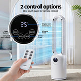 Portable Fans: Devanti 2in1 Bladeless Fan Air Purification W/ Remote 88cm