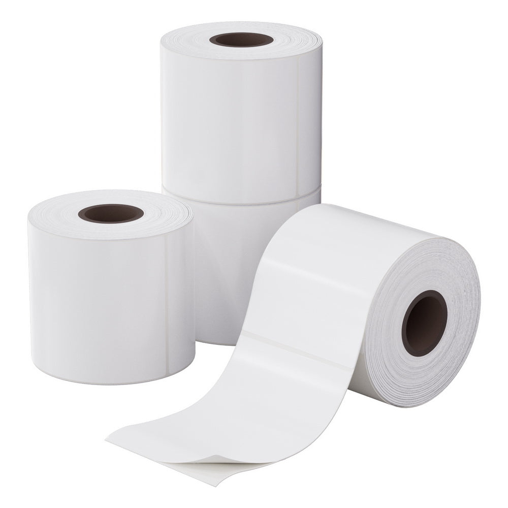 Paper Products: 4 Rolls Direct Thermal Labels Paper Printer Paper BarcodeÂ Shipping Stickers