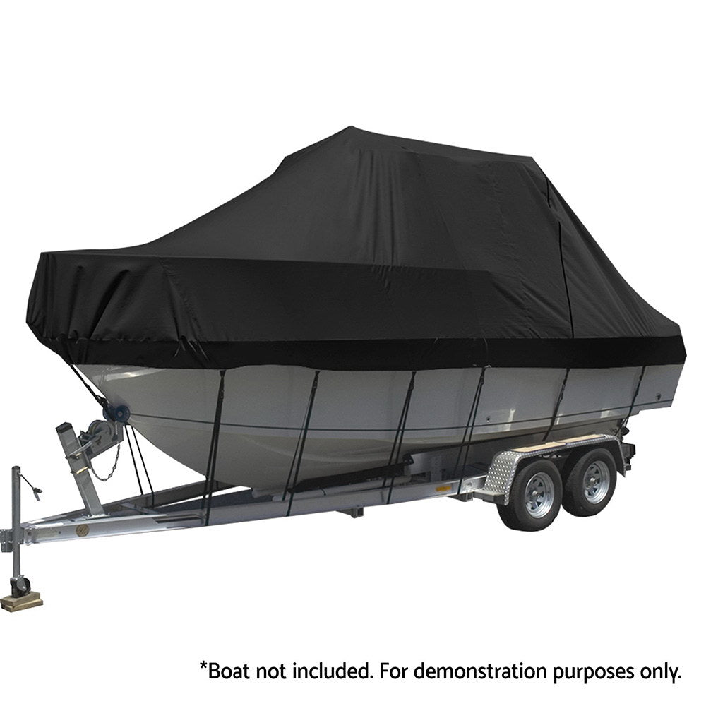 Boating Accessories: Seamanship Boat Cover 19-21ft Trailerable Jumbo Marine Grade Heavy Duty Black