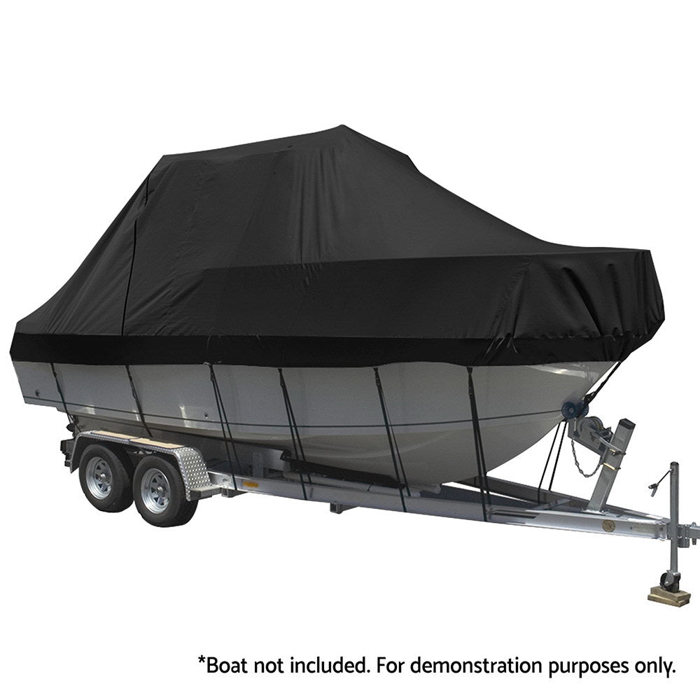 Boating Accessories: Seamanship Boat Cover 19-21ft Trailerable Jumbo Marine Grade Heavy Duty Black