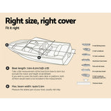 Boating Accessories: Seamanship Boat Cover 25-27ft Trailerable Jumbo Marine 600D Heavy Duty Grey