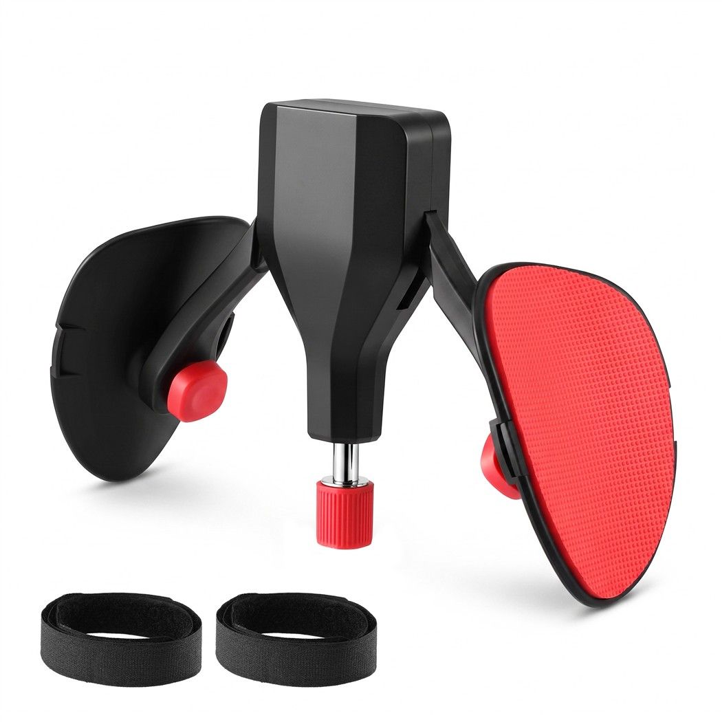 Everfit Pelvic Floor Exerciser Inner Thigh Kegel Trainer 35KG 360 Adjustable Men Women Black & Red