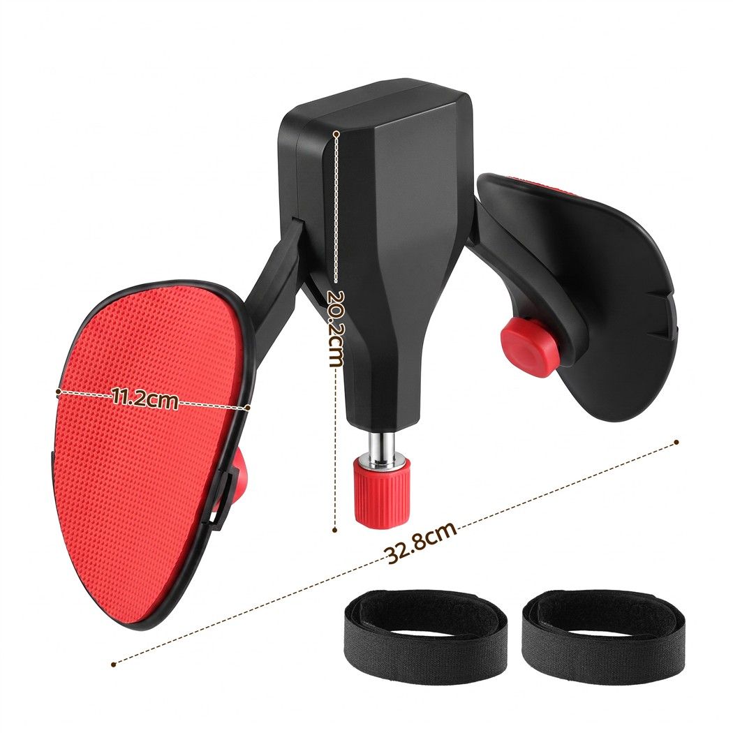 Everfit Pelvic Floor Exerciser Inner Thigh Kegel Trainer 35KG 360 Adjustable Men Women Black & Red