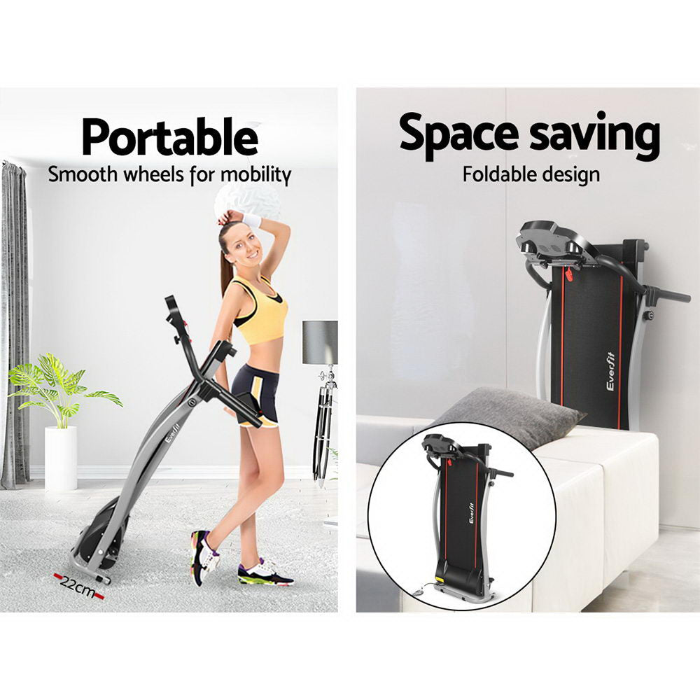 Treadmills: Everfit Treadmill Electric Home Gym Fitness Exercise Machine Foldable 340mm