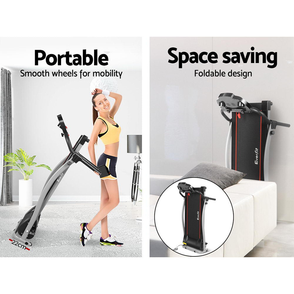 Treadmills: Everfit Treadmill Electric Home Gym Fitness Exercise Machine Foldable 340mm