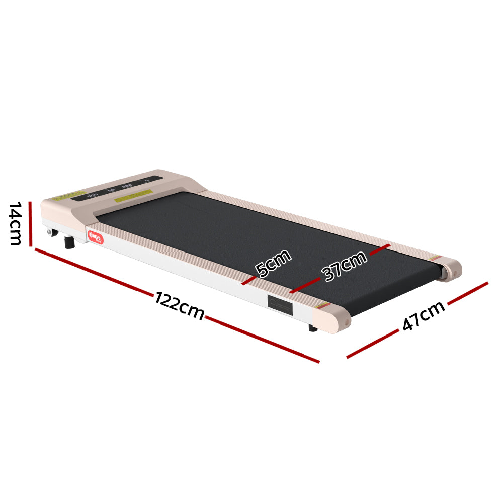 Treadmills: Everfit Treadmill Electric Walking Pad Under Desk Home Gym Fitness 360mm Pink
