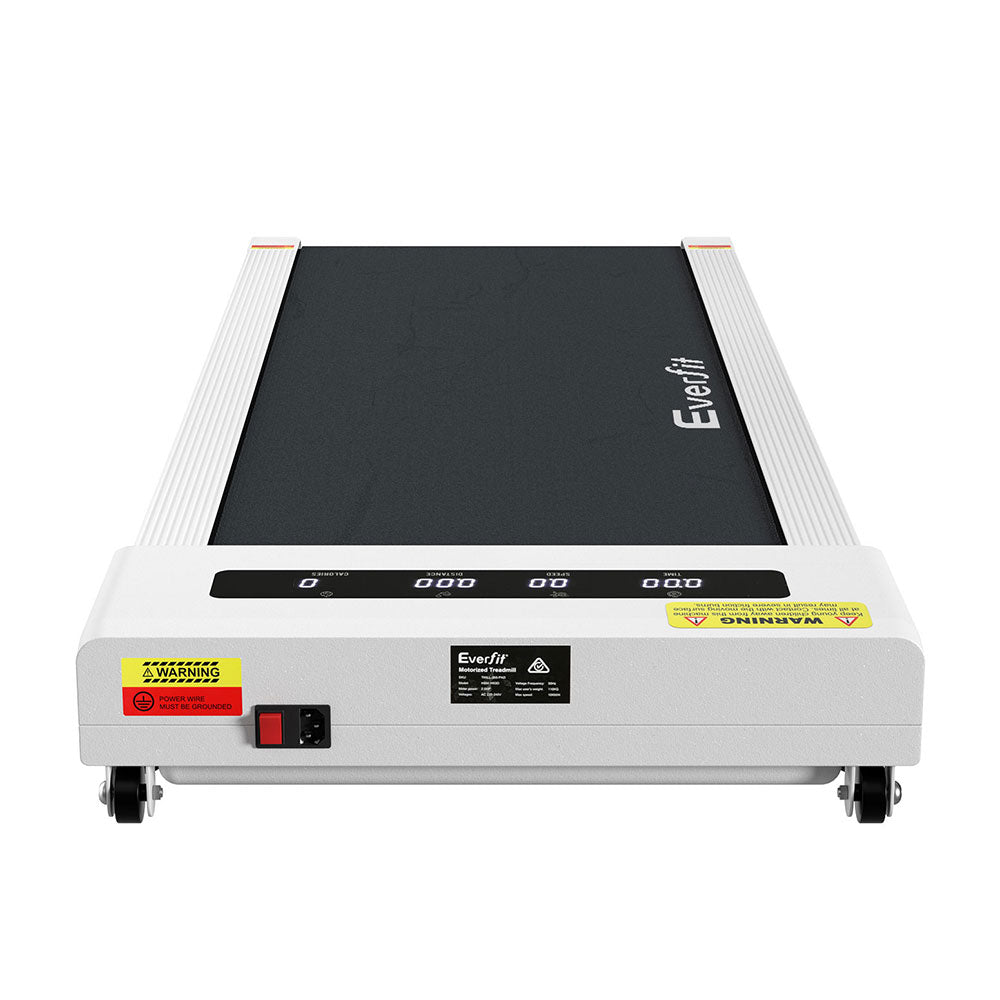 Treadmills: Everfit Treadmill Electric Walking Pad Under Desk Home Gym Fitness 360mm White