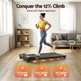 Treadmills: Everfit 3 in 1 Walking Pad Treadmill 12% Incline Under Desk Treadmills for Home Gym With 38cm Wide Belt