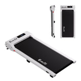 Everfit 3 in 1 Walking Pad Treadmill 12% Incline Under Desk Treadmills for Home Gym With 38cm Wide Belt White
