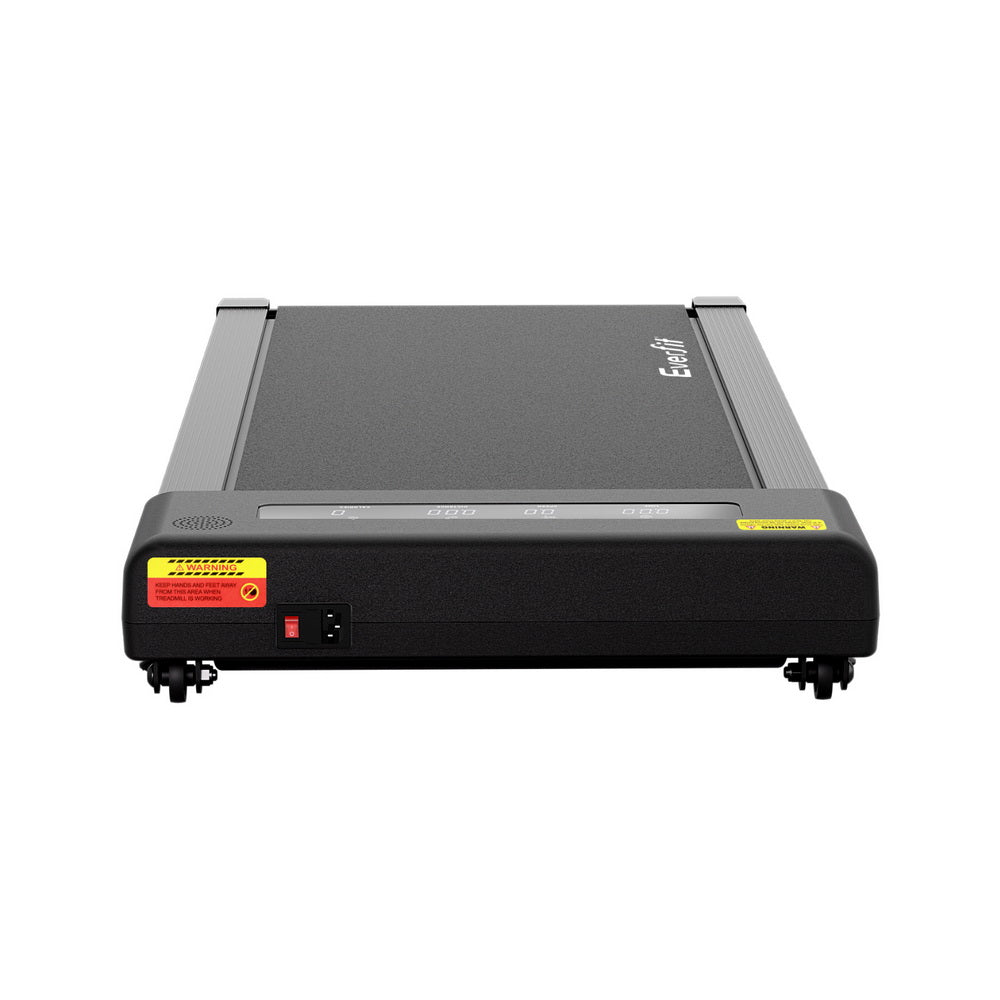 Treadmills: Everfit Treadmill Electric Walking Pad Incline Under Desk Home Gym 380mm Black