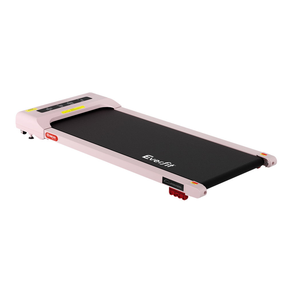 Treadmills: Everfit Treadmill Electric Walking Pad Incline Under Desk Home Gym 380mm Pink