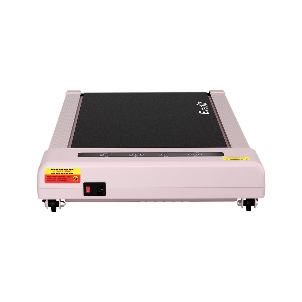 Treadmills: Everfit Treadmill Electric Walking Pad Incline Under Desk Home Gym 380mm Pink