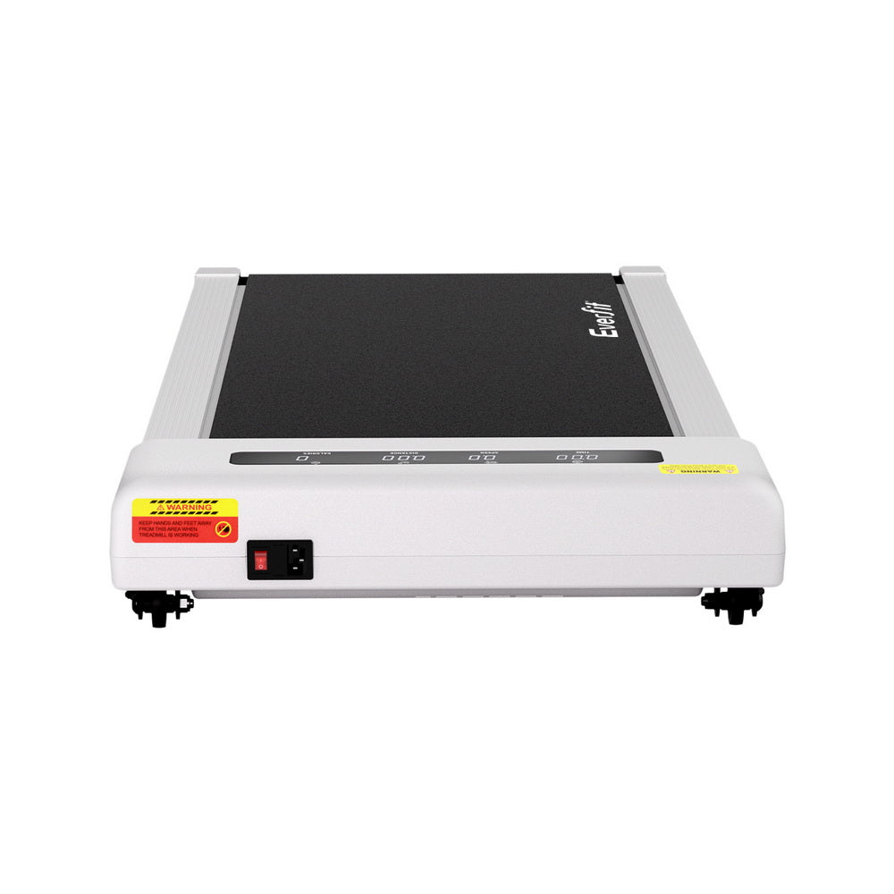 Treadmills: Everfit Treadmill Electric Walking Pad Incline Under Desk Home Gym 380mm White
