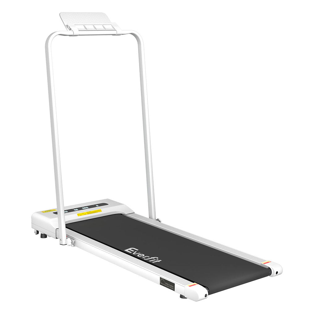 Treadmills: Everfit Treadmill Electric Walking Pad Under Desk Home Gym Fitness 380mm White