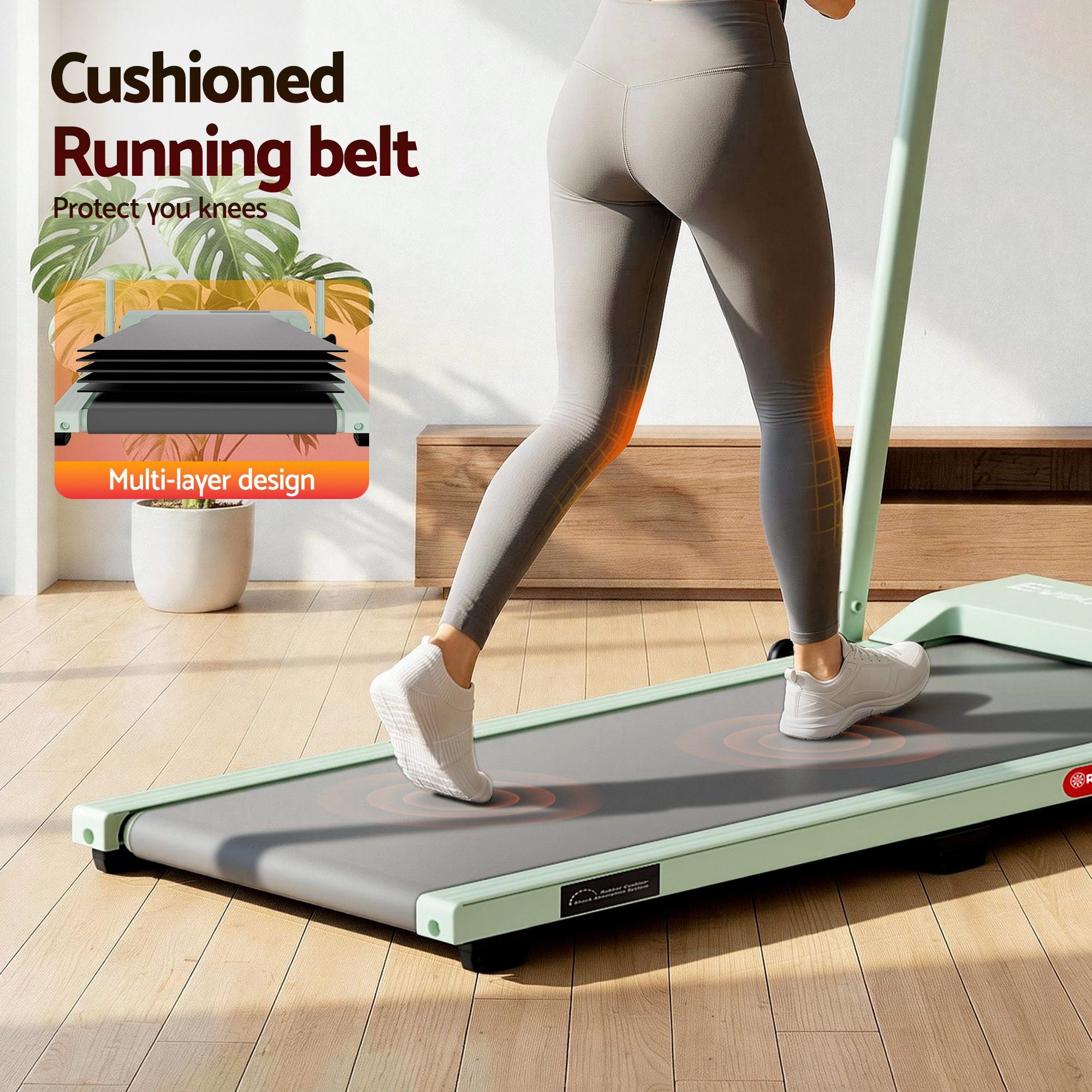 Everfit 3 in 1 Walking Pad Treadmill 12% Incline Under Desk Foldable Treadmills for Home Gym With 38cm Wide Belt APP Control