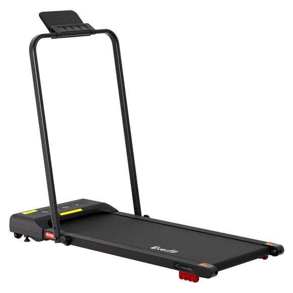 Everfit Treadmill Electric Walking Pad Incline Under Desk 380mm Black