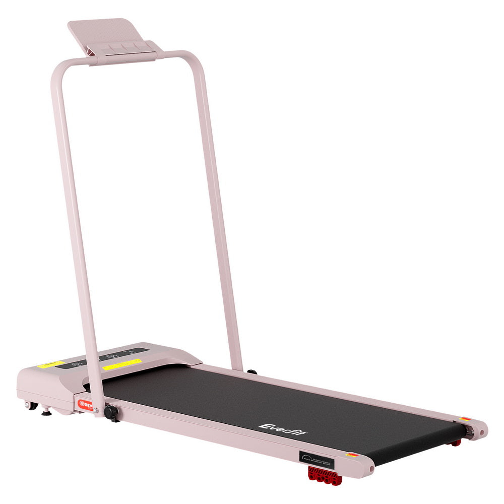 Treadmills: Everfit Treadmill Electric Walking Pad Incline Under Desk 380mm Pink