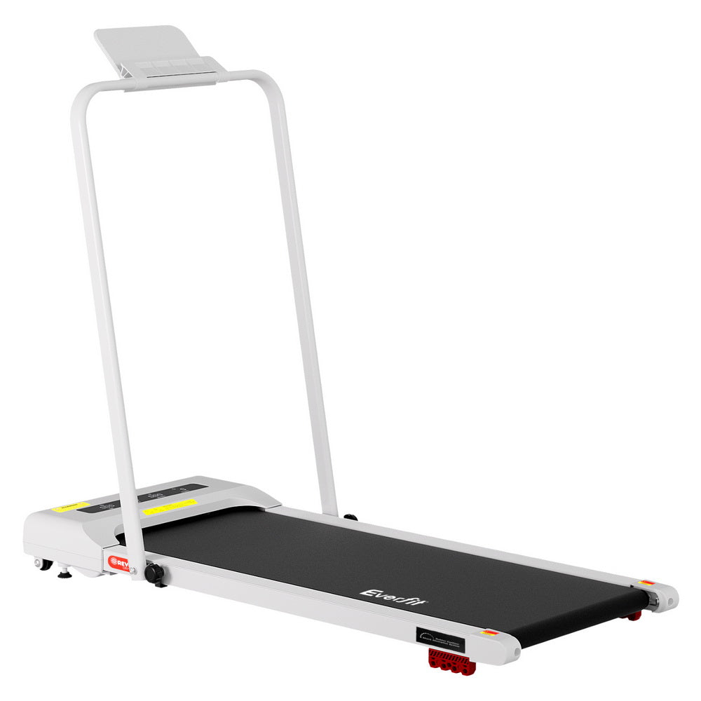 Treadmills: Everfit Treadmill Electric Walking Pad Incline Under Desk 380mm White