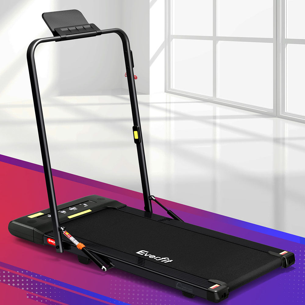 Treadmills: Everfit Treadmill Electric Walking Pad Under Desk Home Gym Fitness 400mm Black