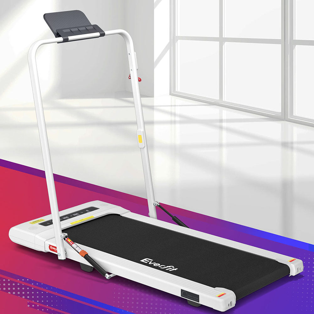 Treadmills: Everfit Treadmill Electric Walking Pad Under Desk Home Gym Fitness 400mm White