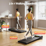 Treadmills: Everfit 3 in 1 Walking Pad Treadmill 20% Auto Incline Under Desk Treadmills for Home Gym With 40cm Wide Belt