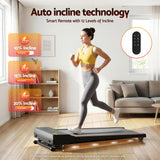 Treadmills: Everfit 3 in 1 Walking Pad Treadmill 20% Auto Incline Under Desk Treadmills for Home Gym With 40cm Wide Belt