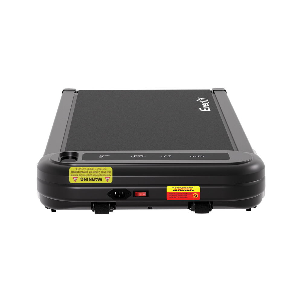 Treadmills: Everfit Treadmill Electric Walking Pad with Incline Under Desk Home Gym Black