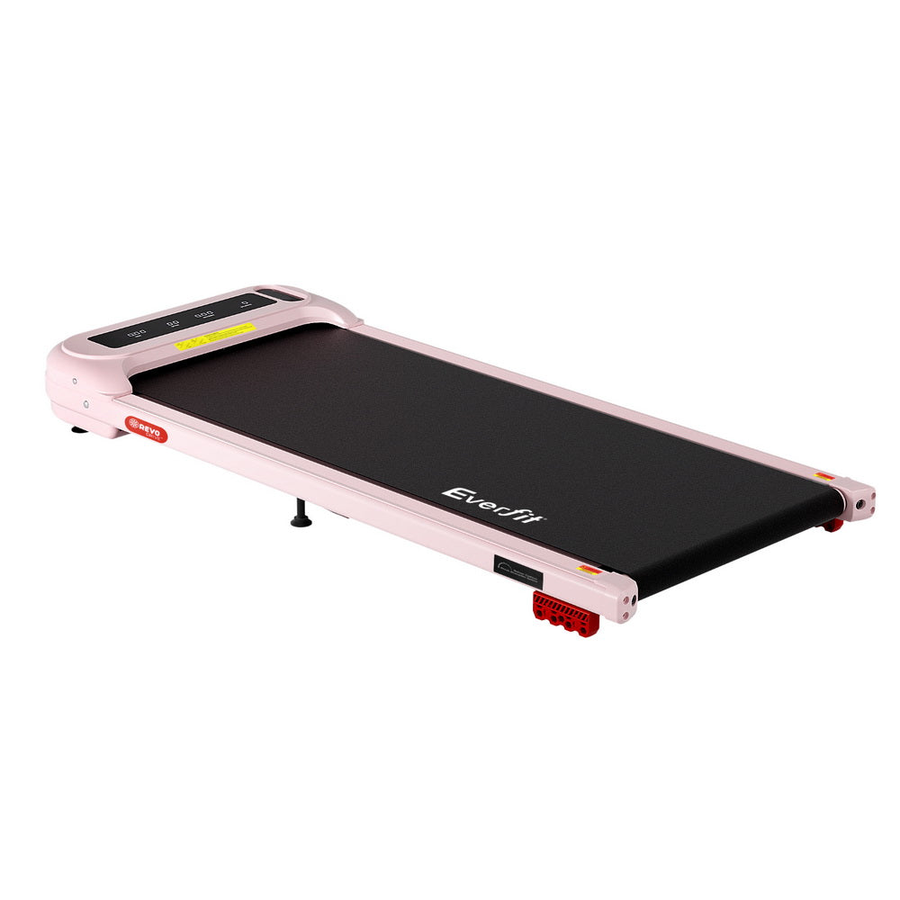 Treadmills: Everfit Treadmill Electric Walking Pad with Incline Under Desk Home Gym Pink