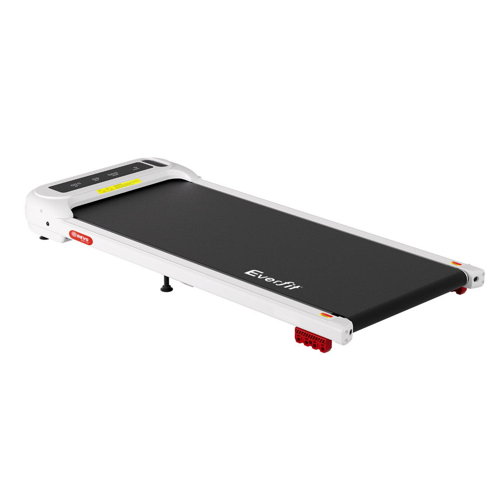 Treadmills: Everfit Treadmill Electric Walking Pad with Incline Under Desk Home Gym White