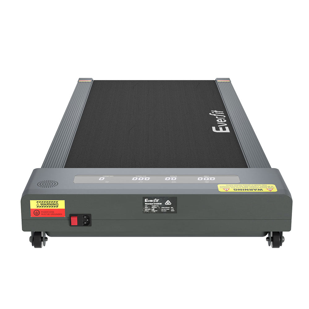 Treadmills: Everfit Treadmill Electric Walking Pad Under Desk Home Gym Fitness 400mm Grey