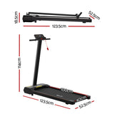 Treadmills: Everfit Walking Pad Treadmill 2 in 1 Foldable for Home Gym 40cm Wide Belt 12 Programs with App