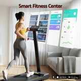 Treadmills: Everfit Walking Pad Treadmill 2 in 1 Foldable for Home Gym 40cm Wide Belt 12 Programs with App