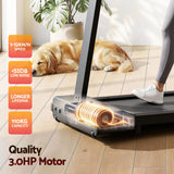 Treadmills: Everfit Walking Pad Treadmill 2 in 1 Foldable for Home Gym 40cm Wide Belt 12 Programs with App