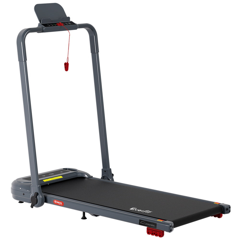 Treadmills: Everfit Treadmill Electric Walking Pad with Incline Foldable for Home Gym Grey