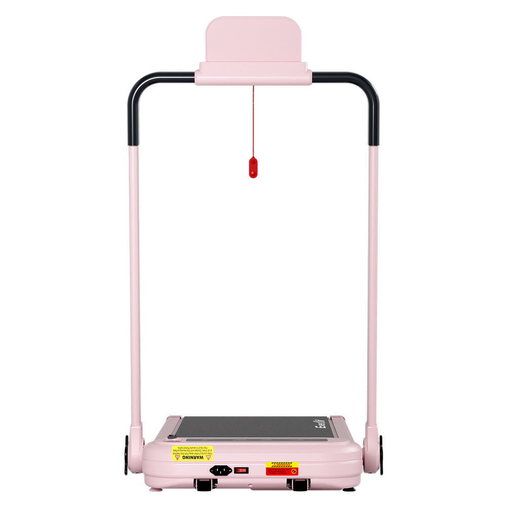 Treadmills: Everfit Treadmill Electric Walking Pad with Incline Foldable for Home Gym Pink