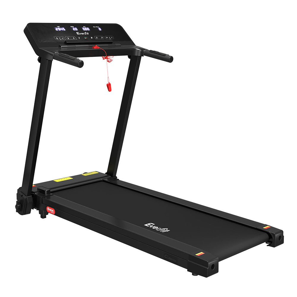 Treadmills: Everfit Treadmill Electric Home Gym Fitness Exercise Knob Foldable 420mm Black