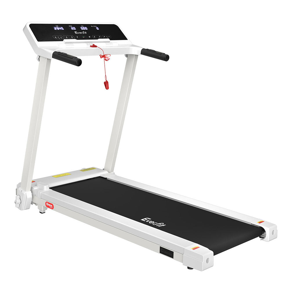 Treadmills: Everfit Treadmill Electric Home Gym Fitness Exercise Knob Foldable 420mm White