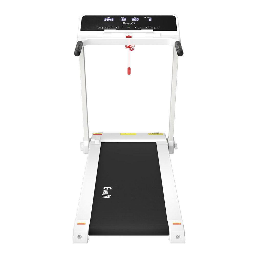 Treadmills: Everfit Treadmill Electric Home Gym Fitness Exercise Knob Foldable 420mm White